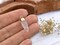 25-26mm Gold Tone Natural Quartz Crystal Pointed Bullet Pendant